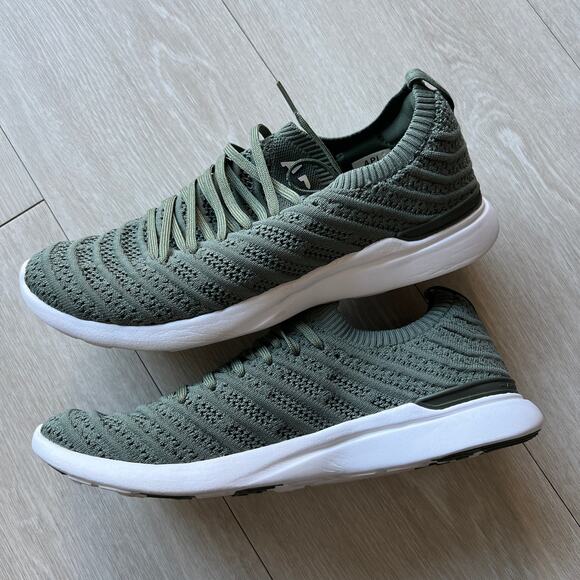 APL Techloom Wave Mens Knit Athletic Sneakers Green Size 7 1020XC - Picture 5 of 16